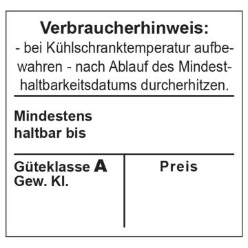 Meto Etiketten 29x28 mm, weiß, permanent haftend