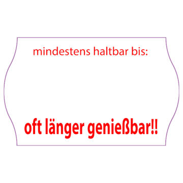 Meto Etiketten 26x16 mm, weiß, tiefkühlgeeignet